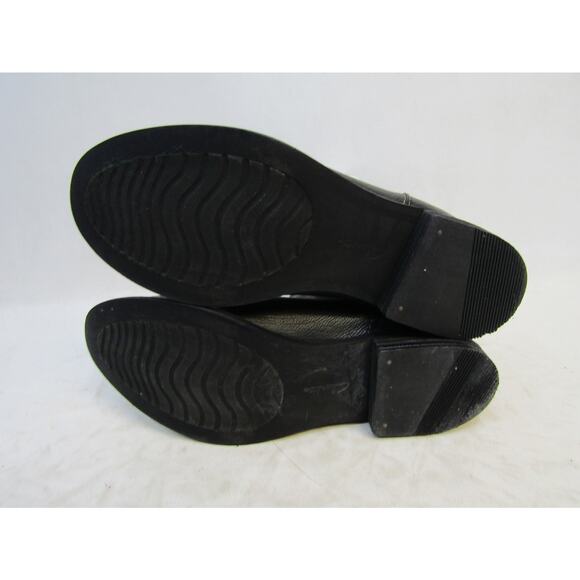 Clarks Womens Sz 8 M Black Leather Chelsea Ankle Fashion Boots Bootie - Picture 9 of 11